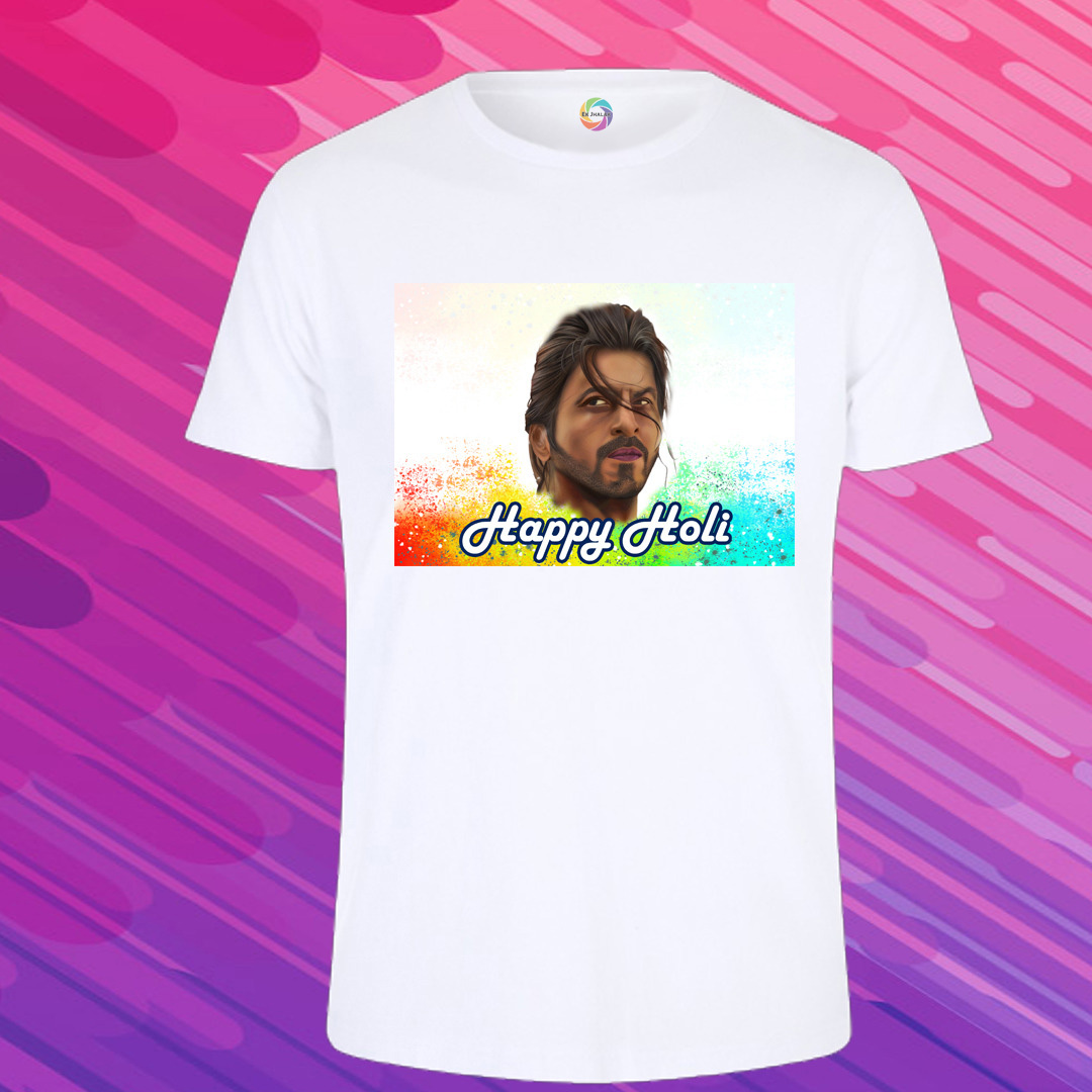 Holi Special Polyester Printed T-Shirt